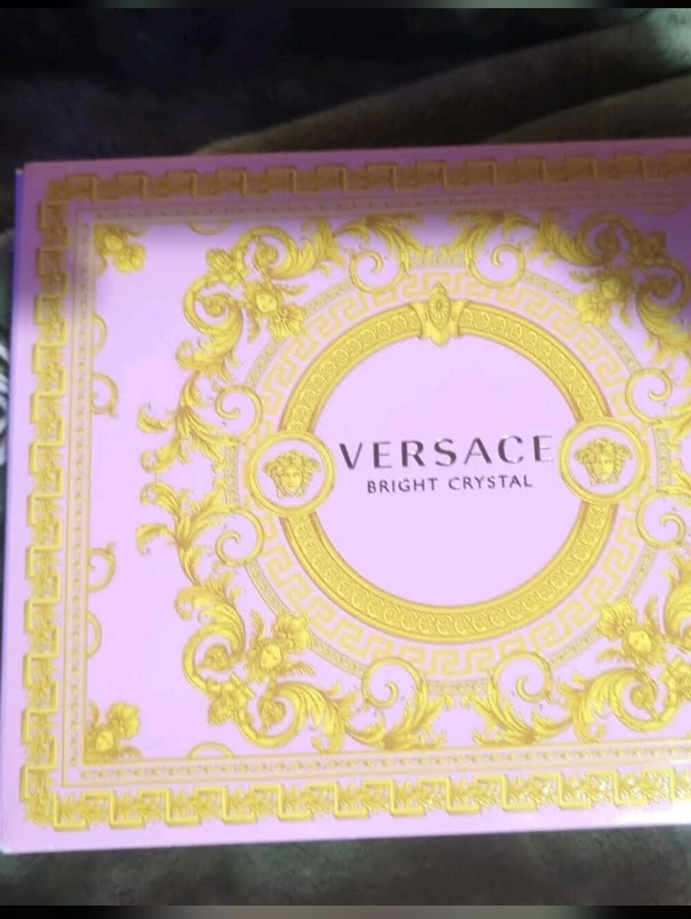 Versace Pink and Gold Bright Crystal Decorative Case